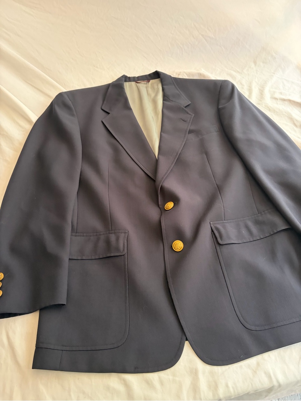 DILLARD'S JACK NICKLAUS MEN'S NAVY BLAZER GOLD BUTTONS SIZE 40R